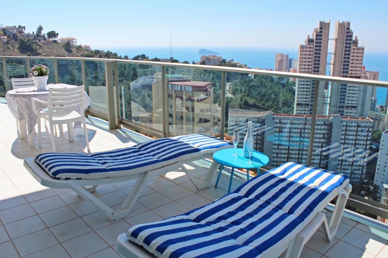 Skyline 20 Apartamento De Lujo Con Terraza Privada Y Vistas Al Mar Бенидорм Екстериор снимка