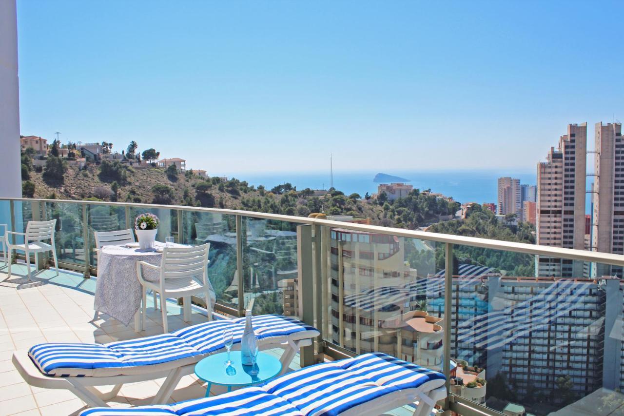 Skyline 20 Apartamento De Lujo Con Terraza Privada Y Vistas Al Mar Бенидорм Екстериор снимка
