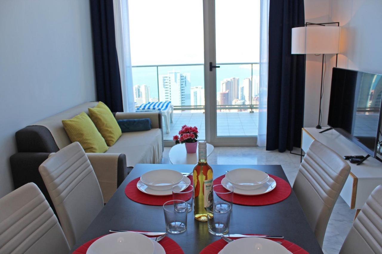 Skyline 20 Apartamento De Lujo Con Terraza Privada Y Vistas Al Mar Бенидорм Екстериор снимка